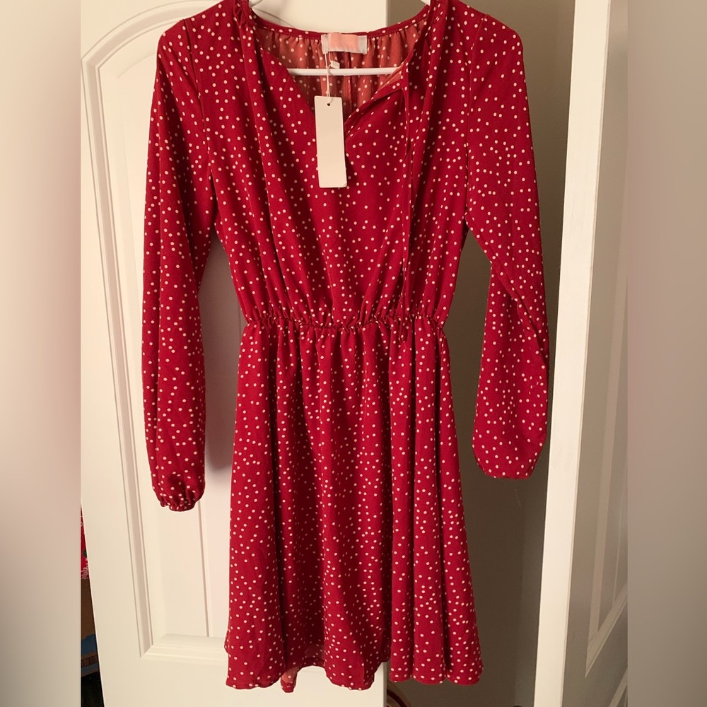 NWT Women’s dress red, size small boutique